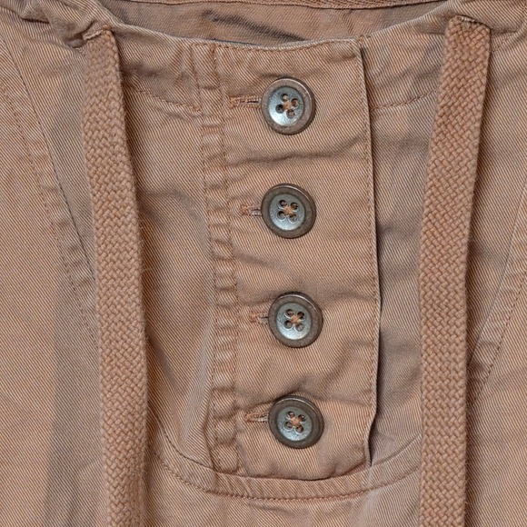 Natural Reflections Women XL Henley Hoodie Button Neck Pullover Terracotta Crisp - Picture 3 of 10